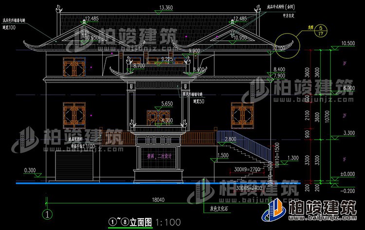 正立面图