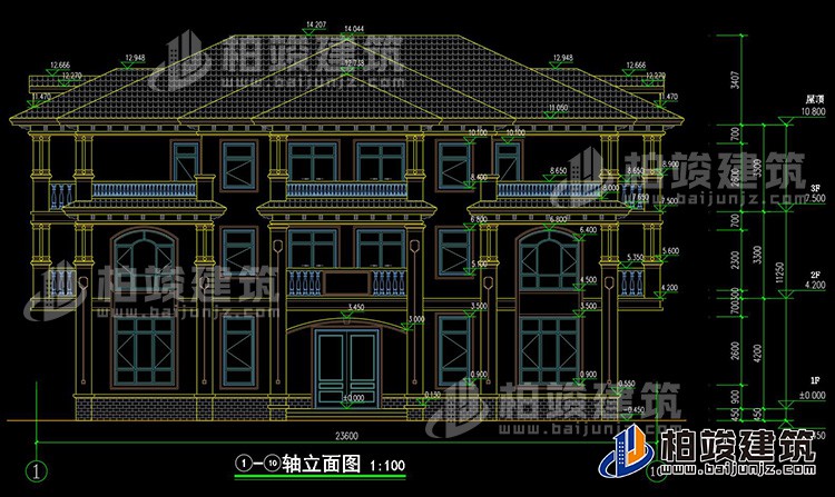 正立面图